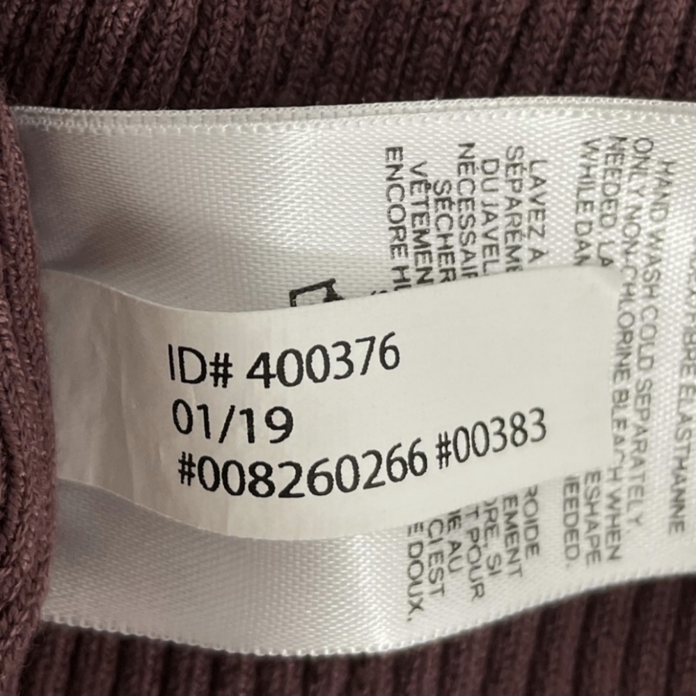Express Mauve Ribbed Tank Top - Picture 7 of 8